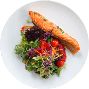 Raw Salmon Salad